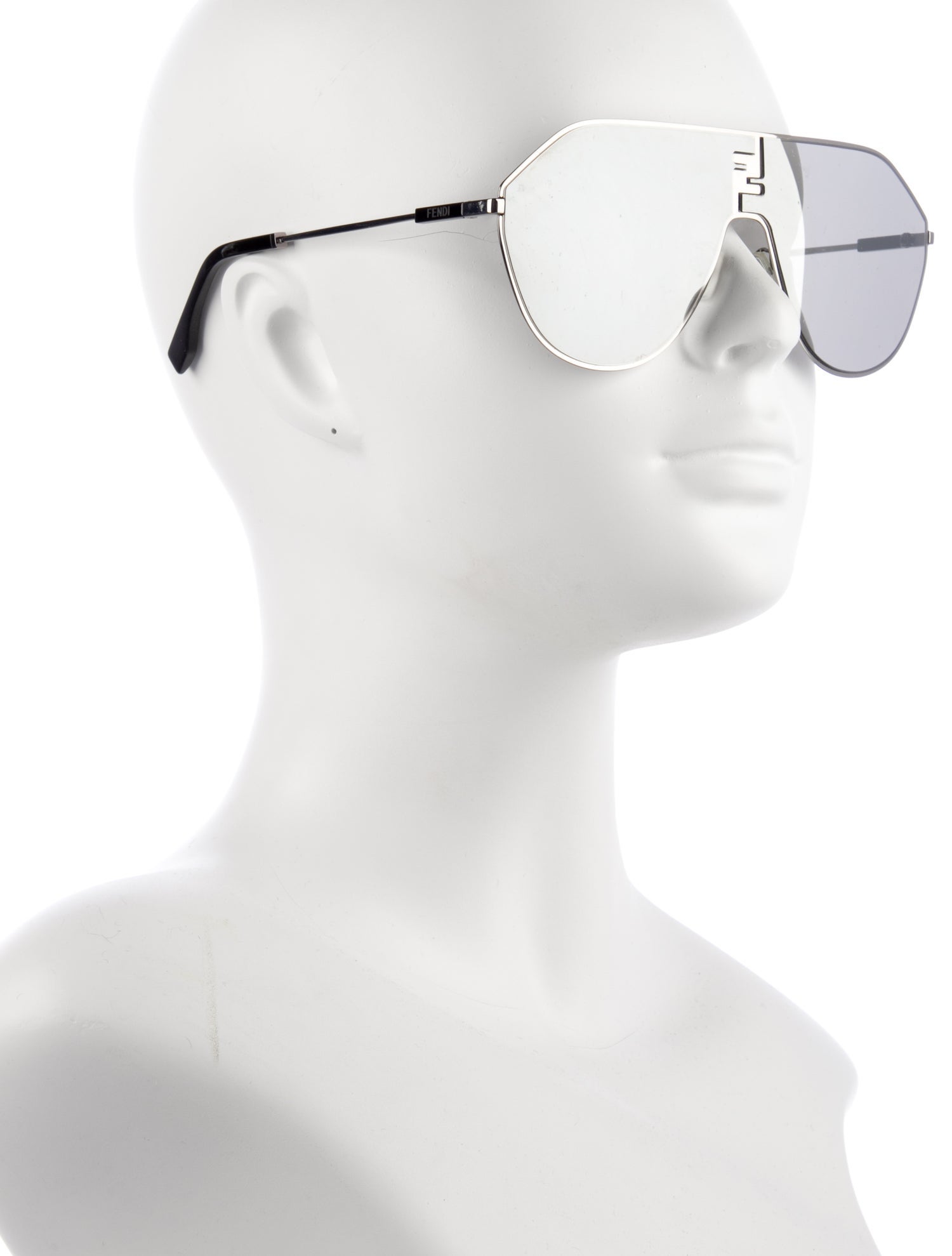 Fendi Shield Mirrored Sunglasses